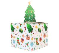 Palaufr Boîtes À Argent De Noël,30 Sachets Transparents Avec Distributeur,Coffret à argent de Noël - Pour Petite-Fille Papa Fêtes Anniversaire Carte Ami Halloween