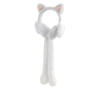 Palaufr Caches-Oreilles d'Hiver Protecteur Chaud en Peluche | Cache-Oreilles Animaux à Oreilles de Lapin Mobiles pour l'Hiver, l'Automne, les Sports d'Extérieur, la Course, le Cyclisme,