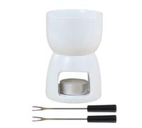 Palaufr Coupe À Fondue | Réchaud En Céramique Avec 2 Fourchettes - 150ML Coupe Pour La Fondue Au Chocolat,Pour Beurre Dessert Boisson Dîner Mariage Fête Rendez-vous Anniversaire Soirée