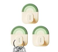 Palaufr Crochets Muraux Adhésifs - 3 Pièces Support Sans Perçage - Crochet Salle de Bain - Pour Le Mur, La Douche, La Salle De Bains, La Porte, Le Plafond, La Cuisine, La Fenêtre, La Serviette, Le