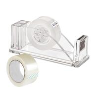 Palaufr Distributeur De Ruban Adhésif De Bureau | Coupeur Intégré Robuste et Anti-Dérapant,Support en Acrylique Transparent pour Bureau,pour Maison, Scolaire, Loisirs Créatifs et Emballage