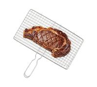 Palaufr Grille de Barbecue Panier en Acier Inoxydable avec Poignée