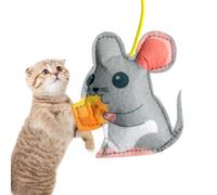 Palaufr Jouet pour Chat Automatique - Jouet pour Chat rétractable avec Corde élastique | de Automatique drôle et interactif pour la Chasse et l'exercice de Saut, Jouets de de Plume