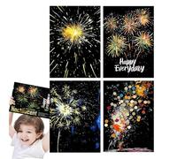 Palaufr Papier de Peinture à gratter Arc-en-, Papier d'art à gratter pour Adultes - Papier à Peindre à gratter pour Qui Brillent dans Le Noir A4,Papier de Peinture Arc-en-à gratter pour, Filles,