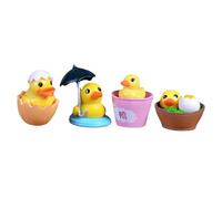 Palaufr Petits Canards - Ornement en PVC pour Maison De Miniature,Figurines de Canard Miniatures pour Le Bureau | pour Fêtes Jardin Cour Porche Maison Table Balcon Patio Pelouse
