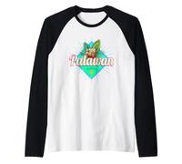Palawan Island Philippines Noix de Coco Retro Vacation Manche Raglan