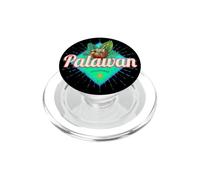 Palawan Island Philippines Noix de Coco Retro Vacation PopSockets PopGrip pour MagSafe