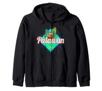 Palawan Island Philippines Noix de Coco Retro Vacation Sweat à Capuche