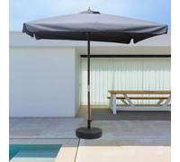 Parasol bois 3 x 3 m gris PALAWAN
