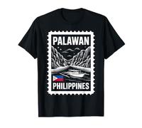 Palawan Philippines Timbre-Poste Souvenir de Voyage T-Shirt