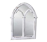 Palazzo awc074 Miroir mural gothique pour fenêtre Blanc 55 x 40 cm