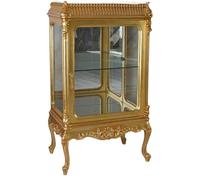 Palazzo Cat903 Vitrine baroque antique en verre effet miroir Doré