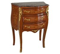 Palazzo Cat916 Commode antique style baroque Commode à linge rétro Plateau en marbre incrusté