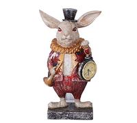 Palazzo Tvc111 Horloge de table avec lapin Alice au pays des merveilles Blanc
