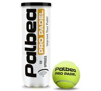 Palbea Pro Padel - Balles de Padel Approuvées par la FIP - 1 Boîte x 3 Balles avec Feutre HV à Haute Visibilité. Idéales pour Entraînements et Tournois. Durables et Rapides.