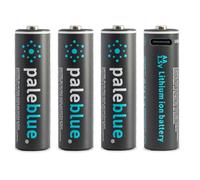 Pale Blue Batterie Rechargeable 4x AA au Lithium 1,5V avec USB-C