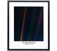 Pale Blue Dot Photo Framed House Warming Gift Space Photo Framed / Pale Blue Dot Décor de mur d'affiche, Astronomical Accessoires de chambre, Planet Earth Science Cadeaux tendance (20cm x 25cm)