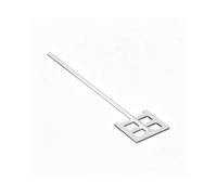 Pale d'Ancrage de Dispersion Laboratoire, Agitateur Carré Inox 304 1 Pièce | 304SS Résistant à la Corrosion, Configuration de Lame Carrée, 7 Options de Largeur de Lame(40x8x300mm)