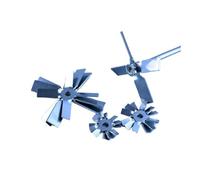 Pale de dispersion de laboratoire, Tige d'agitation en acier inoxydable 304 et barre à 4 pales for mélangeur de laboratoire, plusieurs tailles(Stainless rod 300mm)