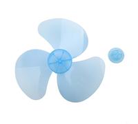Pale de ventilateur de rechange, 30,5 cm, design à 3 feuilles, hélice en plastique, avec trou central rond, pour ventilateur de bureau debout, ventilateur de table mural, bleu
