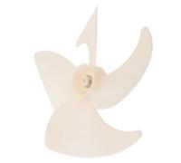 Pale de Ventilateur de Refroidissement 110 MM | Plastique Beige, Alésage 4mm et Axe 21mm, Installation Facile, Compatible Appareils Ménagers