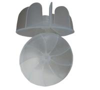 Pale de ventilateur de sèche-cheveux blanche avec trou de 4 mm, diamètre de 27 mm, turbine industrielle de 62 mm, conduit commun for salon de coiffure performance