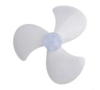 Pale de ventilateur en plastique de 40,6 cm à 3 feuilles pour ventilateurs sur pied et de bureau, matériau PP avec couvercle d'écrou, flux d'air silencieux, blanc transparent (pale du ventilateur)