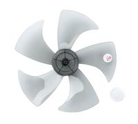 Pale De Ventilateur En Plastique Gris 14/16 Pouces, 3 Lames Avec Cache-écrou For Ventilateur Sur Pied, Ventilateur De Table Domestique, Accessoires Généraux(14inch Grey 10123351)