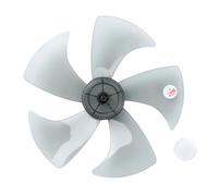 Pale De Ventilateur En Plastique Gris 14/16 Pouces, 3 Lames Avec Cache-écrou For Ventilateur Sur Pied, Ventilateur De Table Domestique, Accessoires Généraux(16inch Grey 10121669)