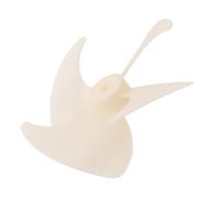Pale de Ventilateur pour Congélateur et Réfrigérateur, 4 Pales 4mm | Plastique Beige, Alésage 4mm et Axe 21mm, Installation Simple, pour Appareils Compatibles
