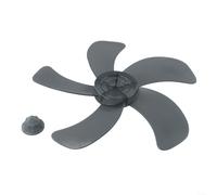 Pale de ventilateur pour ventilateurs sur pied et de table 40,6 cm Design cinq feuilles avec cache-écrou pour une circulation de l'air efficace et une performance silencieuse
