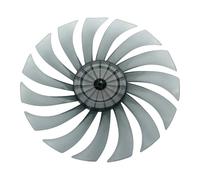 Pale De Ventilateur Silencieuse Universelle 10/14/10/18 Pouces, Pale De Ventilateur Domestique En Plastique À Cinq Pales Avec Cache-écrou For Ventilateur Sur Pied(14 Inch 35cm 2)