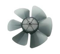 Pale De Ventilateur Silencieuse Universelle 10/14/10/18 Pouces, Pale De Ventilateur Domestique En Plastique À Cinq Pales Avec Cache-écrou For Ventilateur Sur Pied(10Inch 24cm Black)