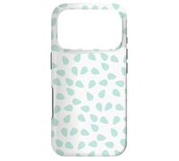 Pale Green Leave Petal Refreshing Tranquil Minimal Pattern Coque pour iPhone 17 Pro