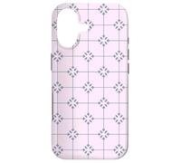Pale Pink Lavender Grey Star Grid Romantic Girly Pattern Coque pour iPhone 17