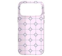 Pale Pink Lavender Grey Star Grid Romantic Girly Pattern Coque pour iPhone 17 Pro Max