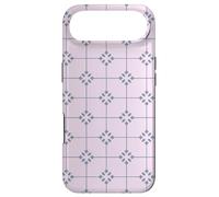 Pale Pink Lavender Grey Star Grid Romantic Girly Pattern Coque pour iPhone Air
