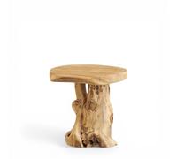 PALENA - Table d'appoint ronde en bois D40 Marron