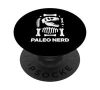 Paleo Nerd Dino Fossil Os Science Humour Design Graphique PopSockets PopGrip Adhésif