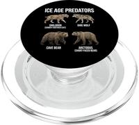 Paléontologie des prédateurs de l'ère glaciaire Animaux préhistoriques PopSockets PopGrip pour MagSafe
