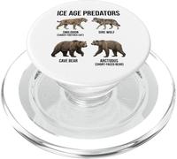 Paléontologie des prédateurs de l'ère glaciaire Animaux préhistoriques PopSockets PopGrip pour MagSafe