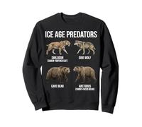 Paléontologie des prédateurs de l'ère glaciaire Animaux préhistoriques Sweatshirt