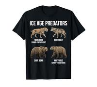 Paléontologie des prédateurs de l'ère glaciaire Animaux préhistoriques T-Shirt