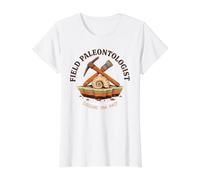 Paléontologue de Terrain creusant Le fossile passé T-Shirt Graphique avec Valeur