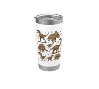Paleontology Dinosaur Nerdy Science Teacher Vintage Graphic Gobelet isotherme en acier inoxydable double paroi