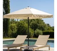 Palerme parasol ecru carré 2,95 x 2,95 m