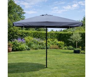 Palerme parasol gris carré 2,95 x 2,95 m