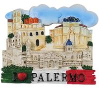 Palerme Sicile Italie Touristique Souvenir 3D Frigo Aimant Maison Cuisine Réfrigérateur Décoration Aimant Garder Artisanat