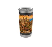 PALERME, Sicile, un souvenir de voyage, une idée cadeau, Gobelet isotherme en acier inoxydable double paroi