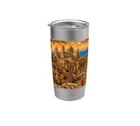 PALERME, Sicile, un souvenir de voyage, une idée cadeau, Gobelet isotherme en acier inoxydable double paroi
